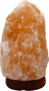 Himalaya Salzstein Lampe Ø 8x 12 cm Salz Kristall LED Lampe Nachtlampe USB - Bild 1 von 3