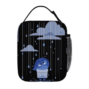 Inside Out Sadness Downpour Cute Insulated Lunch Bag Pixar Riley Bing Bong NEW - Picture 1 of 7