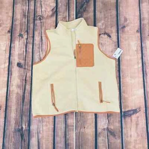 Sonoma Womens 2XL Camel Beige Polyester Outdoor Casual Sleeveless Fleece Jacket - Picture 1 of 9
