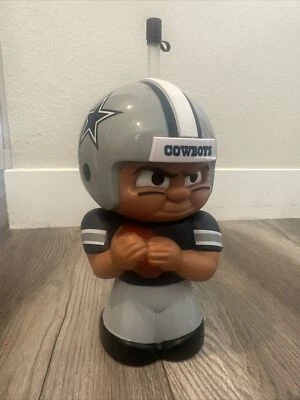 Dallas Cowboys NFL TeenyMates Big Sip 16 oz. Botella de agua taza azul Foto 1 de 4