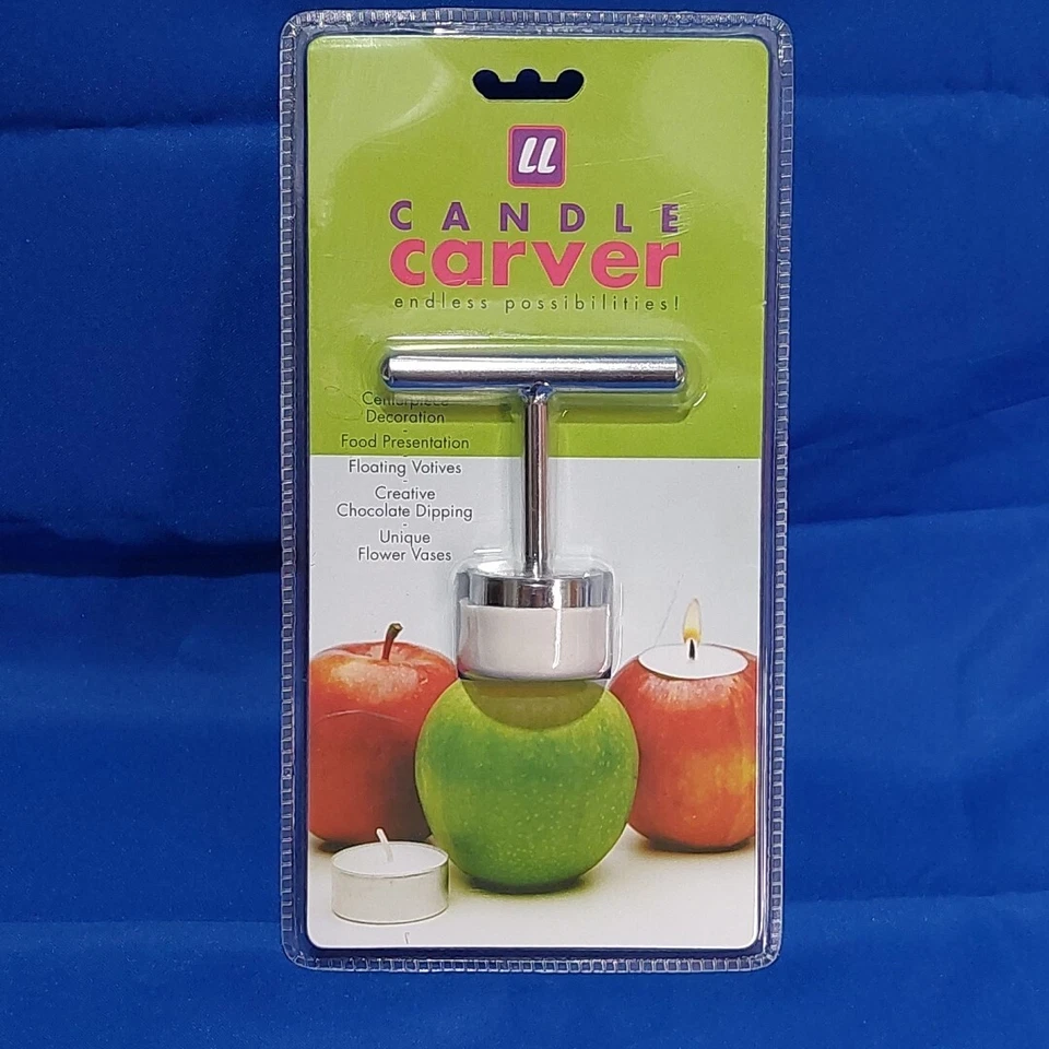 Apple Holiday Candle Carver Christmas Centerpiece Decor Food