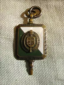 Germantown High School Pendant Vintage Green & White Enamel - Picture 1 of 9