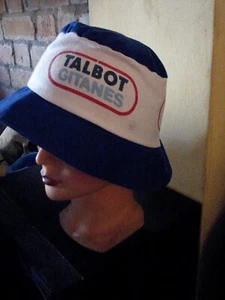 Vintage Talbot Gitanes  racing team formula1 cotton fans hat cap '70s  - Foto 1 di 1