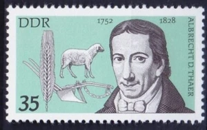 Alemania RDA 1979 MNH Albrecht Thaer, agrónomo partidario de la teoría de la nutrición vegetal - Imagen 1 de 1