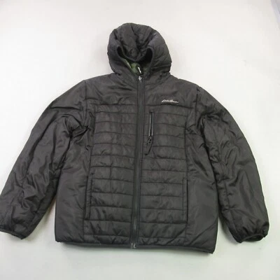 Eddie Bauer Coat Boys Large Long Sleeve Full Black Full Zip Pockets Outdoor - Image 1 of 4