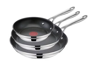 Jamie Oliver by Tefal Cook Smart 3-teiliges Pfannenset 28cm 24cm 20cm Edelstahl - Bild 1 von 9