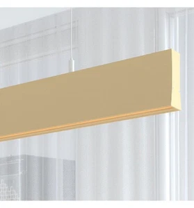 LED Pendelleuchte Bürolampe Ivory Maßanfertigung UGR 19 Hochwertige Linear Flach - Picture 1 of 12