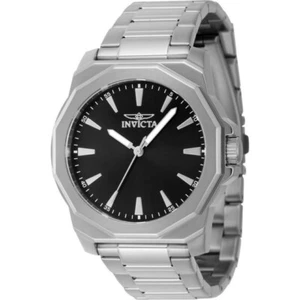 Invicta 46831 Men's Speedway Black Dial Silver Tone Bracelet Watch - Picture 1 of 2