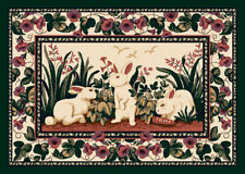 4x6 Milliken Cotton Tales Bunny Pictorial Easter Area Dywan - około 3'10"x5'4"