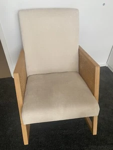 Adairs Arden Natural Rattan Rocking Chair - Picture 1 of 8