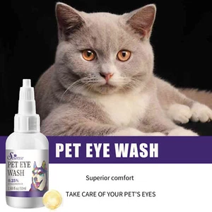 Pet Eye Wash 50ml Dog Eye Wash Drops Eye Rinse for Dogs and Cats Tear accepted - Picture 1 of 7