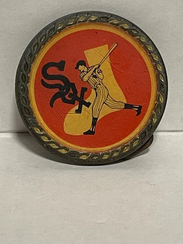 Vintage RARE 60'S 1960 'S  Lee Co. CHICAGO WHITE Sox MLB Baseball Belt Buckle Cover