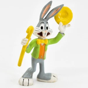 Vintage 1988 Applause Looney Toons Bugs Bunny w Hat & Cane PVC Cake Topper - Imagen 1 de 6