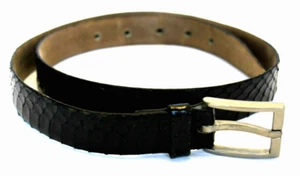 Vintage Peter Barton Veritable Whipsnakesskins 1” Gürtel schwarz Frankreich 75 (30”)…EUC - Bild 1 von 10