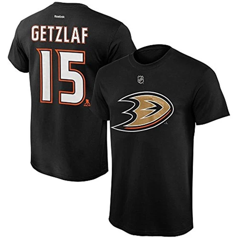 Reebok Youth Ryan Getzlaf Anaheim Ducks Name and Number Player T-Shirt- Black,XL Cover