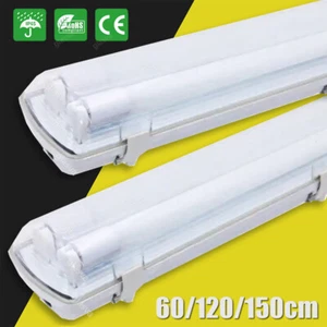 LED Feuchtraumleuchte Wannenleuchte Kellerleuchte inkl.LED T8 Leuchtstoffröhre - Imagen 1 de 18