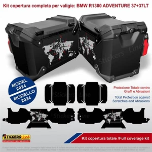 Kit adesivi per valigie BMW R1300 GS Racing Red Adventure bags stickers 2024 M.1 - Foto 1 di 3