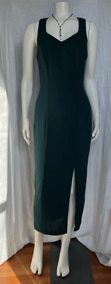 Vestido de Noche Vintage Años 90 Verde Oscuro Gótico Hadas Lentejuelas Sexy Tirantes Rampage 5 Foto 1 de 4