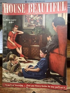 Vintage House Beautiful February 1943 - Picture 1 of 7