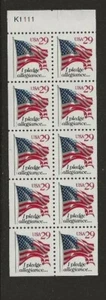 US Scott #2594a Booklet Pane Fine/Very Fine MNH Cat. Value $7.50 #398 - Picture 1 of 1