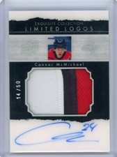 2020-21 Exquisite Collection Limited Logos Patch Autograph Connor McMichael /50