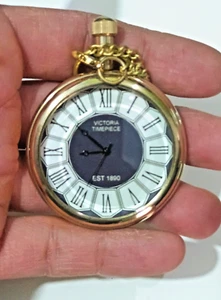 Reloj Bolsillo Náutico Histórico Latón - Diseño Clásico Estilo Elgin de 2" - Imagen 1 de 10