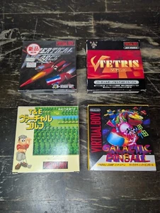 Lot of 4 Japanese Version Nintendo Virtual Boy Games Tetris Vertical Force+More - Picture 1 of 9