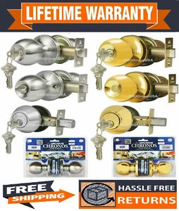 Constructor Chronos Knob Door Lock Set Entry / Passage / Privacy / Dummy / Combo - Picture 1 of 16