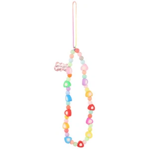  Handyriemen Handy-Schlüsselband-Anhänger Perlen-Telefon-Charm-Kette - Zdjęcie 1 z 12