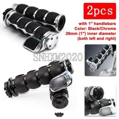 1" Motorcycle Handlebar Hand Grip For Honda Valkyrie 1500 VTX1300C VTX1800C1 USA Foto 1 de 4
