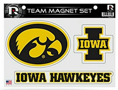 Iowa Hawkeyes New Design Multi Die Cut Magnet Sheet Auto Home University of Cover