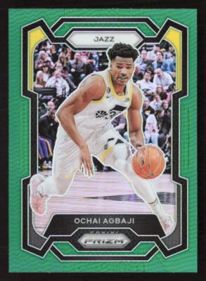 2023-24 Panini Prizm #92 Ochai Agbaji Green Prizm - Image 1 of 2