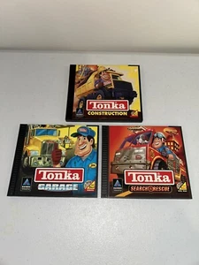 Tonka Lot Of 3 Interactive Cd Rom Pc Games, Construction, Search Rescue, Garage - Picture 1 of 6