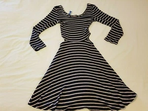 Womens American Eagle Outfitters Dress M Medium Black Cotton - Picture 1 of 9