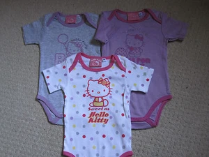BN - 3 X " HELLO KITTY" BODYSUITS - 18M - PRICE REDUCED FOR ONE MONTH - Picture 1 of 4