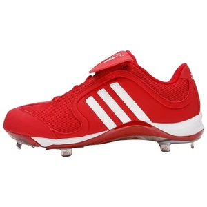 Men's Adidas Excelsior Low Metal Baseball Cleats Spikes Red White Size 15 - Picture 1 of 1