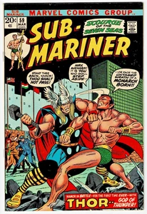 🔥Sub-Mariner #59 VF/NM Thor Bill Everett 1973 Bronze Age Marvel Comics U-6 - Picture 1 of 2
