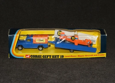 Corgi Gift Set 19 1973 Whizwheels Land-Rover Nipper Aircraft Plane Window Bx MIB - Image 1 of 4