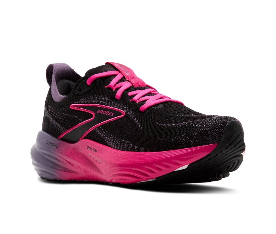 Zapato para correr Brooks Glycerin 22 para mujer - negro/montana/fucsia - talla 5 mediano Foto 1 de 4