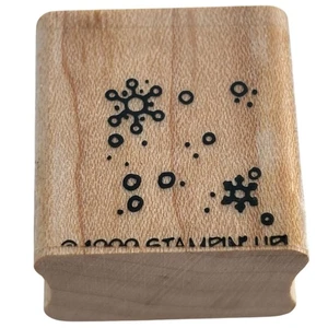 Estampación de sello de goma copos de nieve nieve nieve caída fabricación de tarjetas de Navidad - Imagen 1 de 7