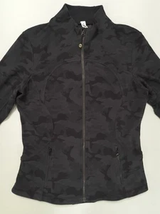 Lululemon Define Jacket Size 12 Black Gray Camo w/ vintage old school stitching - Picture 1 of 14