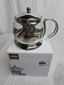Le Teapot by La Cafetiere, Glass + Stainless Steel, 4 Cup Capacity - Picture 1 of 8