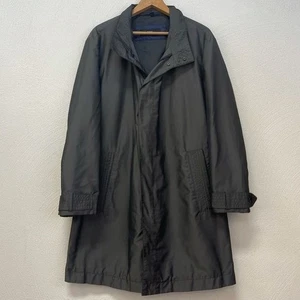 BOSS Hugo Boss Classic Trench In Gray-Green Waterproof Jacket Sz Medium* - Picture 1 of 5