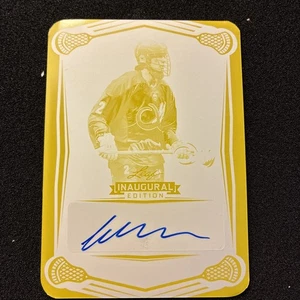 2025 Leaf National Lacrosse WILL MALCOM Base Auto Printing Plate 1/1 - Picture 1 of 2