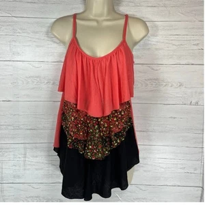 Vintage Lipsitick Y2k Medium pink black floral fairycore babydoll coquette USA  - Picture 1 of 5