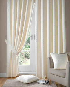 Alan Symonds Madison Charcoal Ring Top Curtains Fully Lined all sizes - Picture 1 of 2