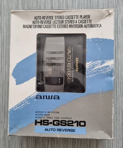 Aiwa Walkman Cassette Player HS-GS210 Auto Reverse Boxed Spare Repair Rare - Picture 1 of 14