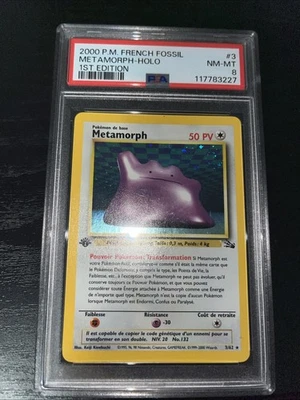 First Edition Fossil Ditto French Psa 8 POP 26 Worth A Regrade !! - Image 1 of 4
