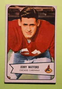 1954 Bowman #107 Jerry Watford (RC) (EX) Chicago Cardinals - Picture 1 of 2