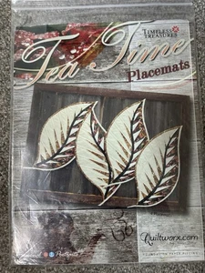Judy Niemeyer Tea Time Leaf Placemats ~ Paper Piecing Quilt Pattern ~ Quiltworx - Picture 1 of 2